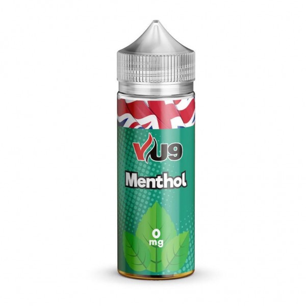 Menthol By VU9 100ML E Liquid 70VG Vape 0MG Juice