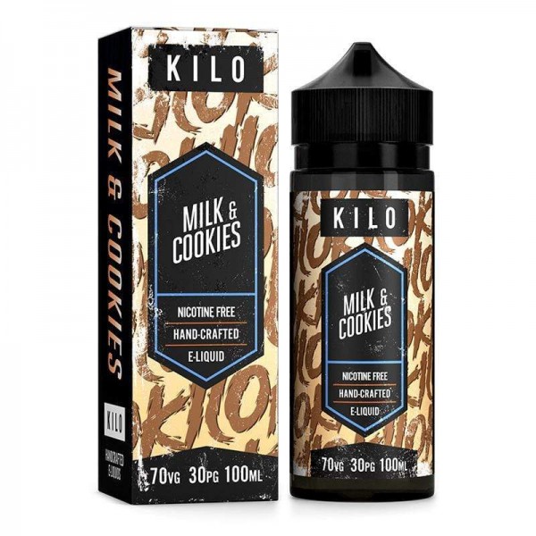 Milk & Cookies by Kilo, 100ML E Liquid, 70VG Vape, 0MG Juice