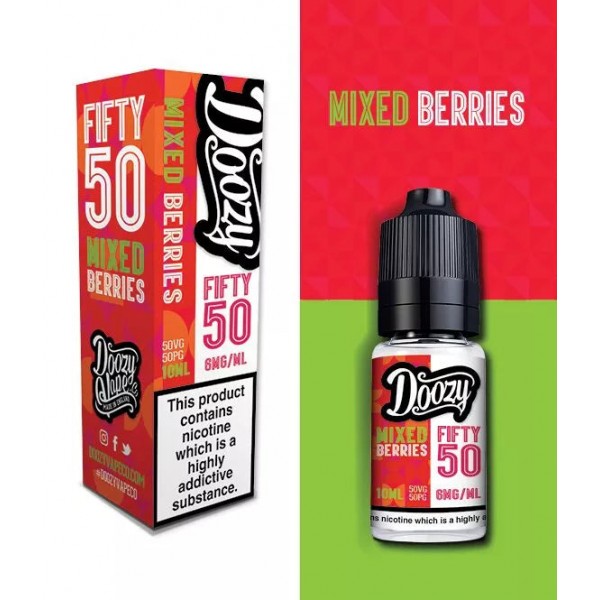 Mixed Berries - Doozy Vape Co. Fifty 50 | 10 x 10ML E Liquid | 50VG Vape Juice | All Strengths