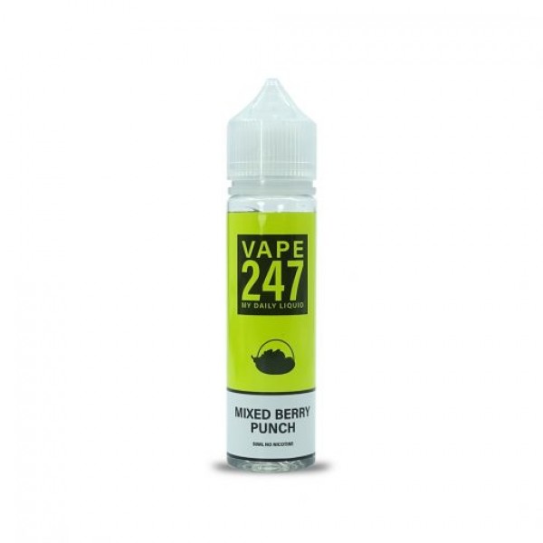 Mixed Berry Punch By Vape 247, 50ML E Liquid 70VG Vape 0MG Juice