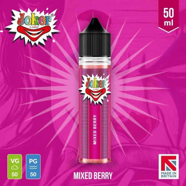 Mixed Berry By Joker E-Juice 50ML E Liquid 50VG Vape 0MG Juice