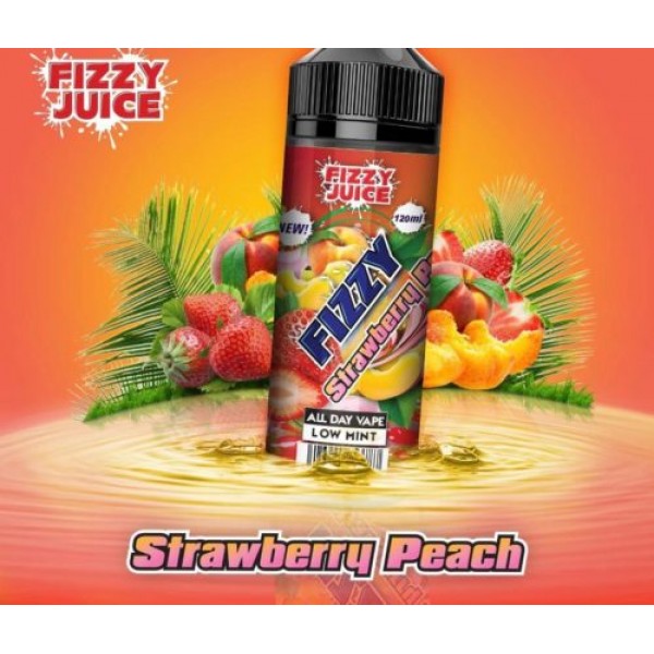 MOHAWK & CO FIZZY STRAWBERRY PEACH 100ML SHORTFILL E LIQUID 70VG VAPE