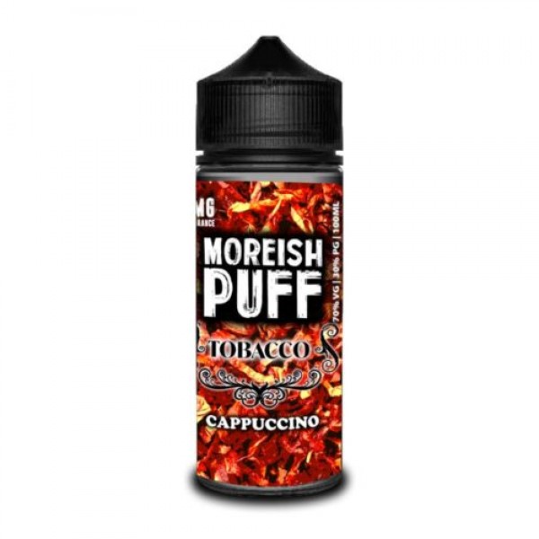 MOREISH PUFF CAPPUCINO TOBACCO 100ML SHORTFILL E LIQUID 70VG VAPE