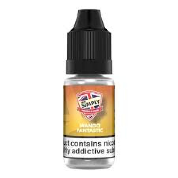 Mango Fantastic By Vape Simply 10ML E Liquid 50VG/50PG Vape Juice | All Strengths Available