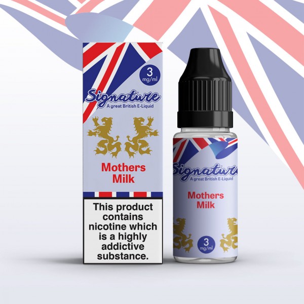 Mothers Milk by Signature 10 x 10ML E liquid 50VG Vape 3/6/12/18MG Juice