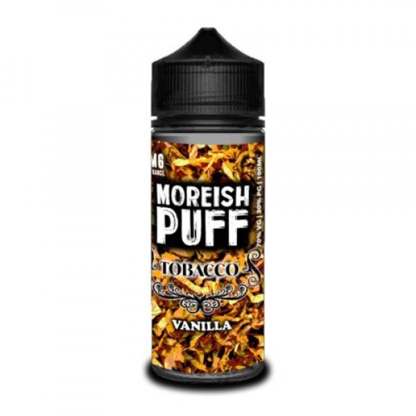 MOREISH PUFF VANILLA TOBACCO 100ML SHORTFILL E LIQUID 70VG VAPE