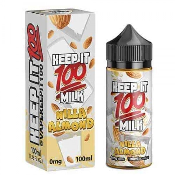 NILLA ALMOND – KEEP IT 100 E LIQUID 100ML SHORTFILL 70VG VAPE