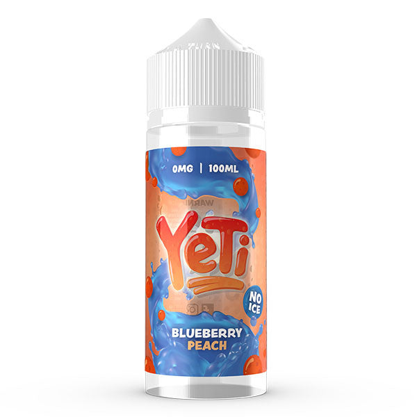 No Ice Range - Blueberry Peach By Yeti | 100ML E Liquid | 70VG Vape | 0MG Juice