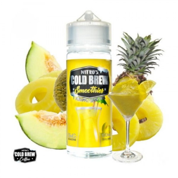 NITROS COLD BREW SMOOTHIES – PINEAPPLE MELON SWIRL 100ML SHORTFILL E LIQUID 75VG VAPE