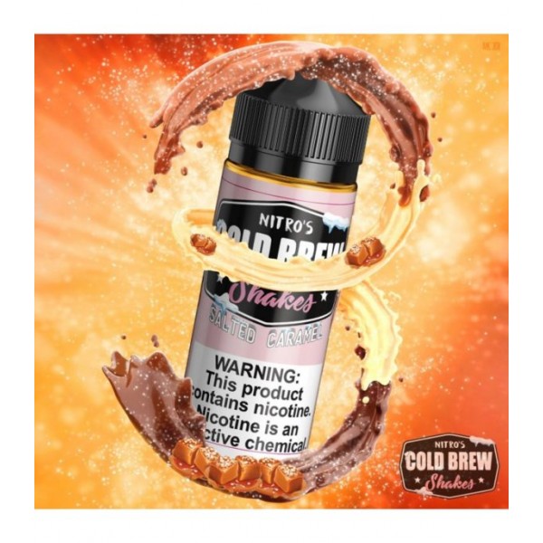 NITROS COLD BREW SHAKES SALTED CARAMEL 100ML SHORTFILL E LIQUID 75VG VAPE