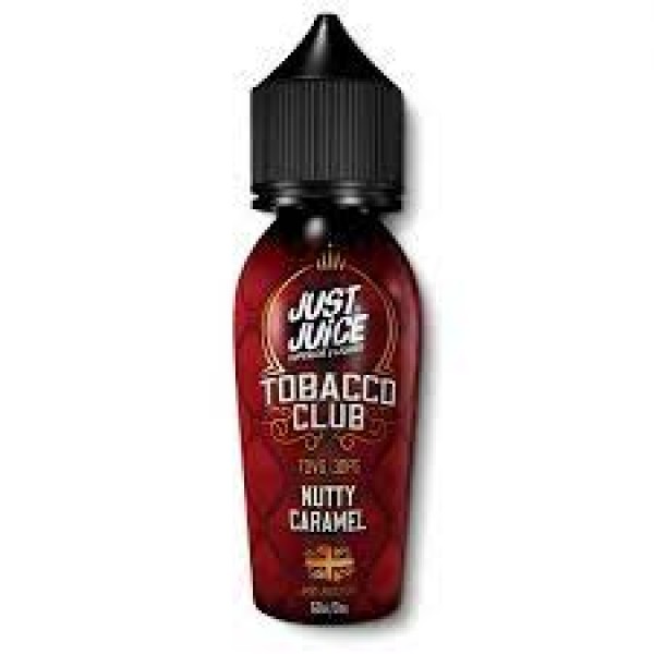 Nutty Caramel Tobacco Club By Just Juice 50ML E Liquid 70VG Vape 0MG Juice