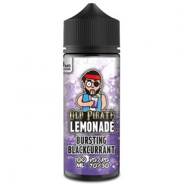 Lemonade - Bursting Blackcurrant by Old Pirate 100ML E Liquid, 70VG Vape, 0MG Juice, Shortfill