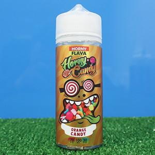 Orange Candy by Horny Flava. 100ML E-liquid, 0MG Vape, 70VG Juice