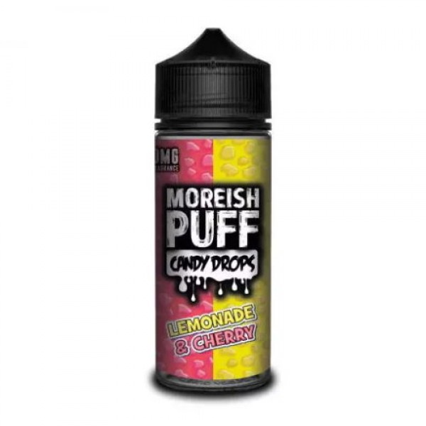 LEMONADE & CHERRY – MOREISH PUFF CANDY DROPS 100ML SHORTFILL E LIQUID 70VG VAPE