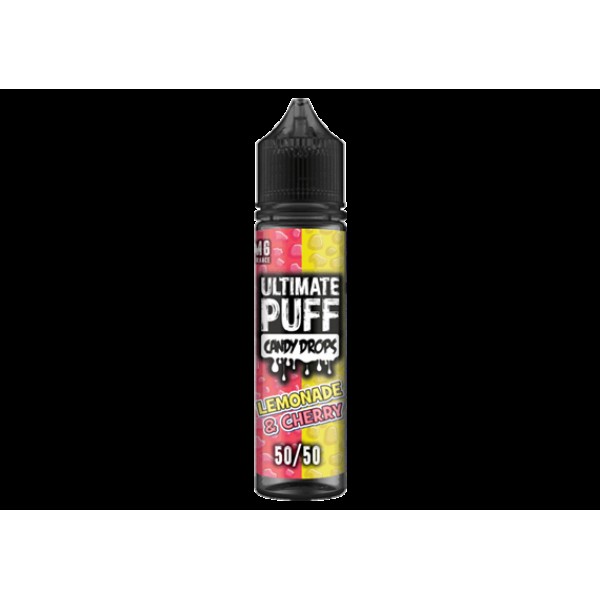 Lemonade & Cherry Candy Drops by Ultimate Puff, 50ML E-liquid, 0MG Vape, 50VG Juice