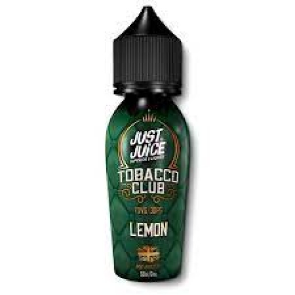 Lemon Tobacco Club By Just Juice 50ML E Liquid 70VG Vape 0MG Juice