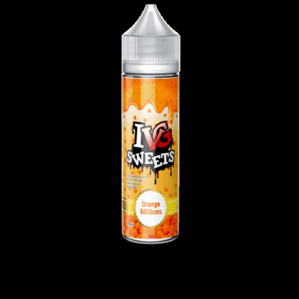 ORANGE MILLIONS ELIQUID BY I LOVE VG IVG SWEETS 50ML SHORTFILL E LIQUID 70VG VAPE