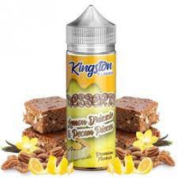 Lemon Drizzle & Pecan Pieces - Desserts By Kingston 100ML E Liquid 70VG Vape 0MG Juice