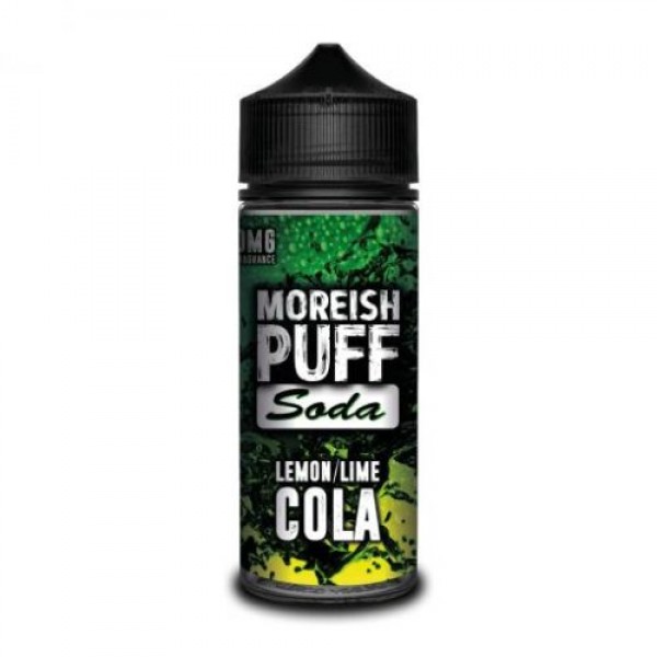 LEMON & LIME COLA – MOREISH PUFF SODA 100ML SHORTFILL E LIQUID 70VG VAPE