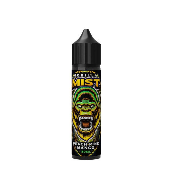 Peach Pine Mango By Gorilla Mist 50ML E Liquid 50VG Vape 0MG Juice Short Fill