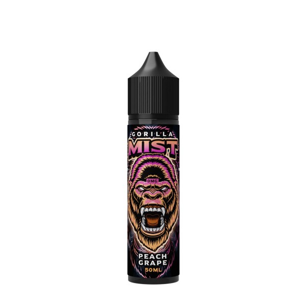 Peach Grape By Gorilla Mist 50ML E Liquid 50VG Vape 0MG Juice Short Fill