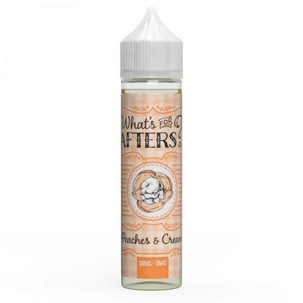 Peaches & Cream by What's For Afters? 50ML E-liquid, 0MG Vape, 70VG Juice