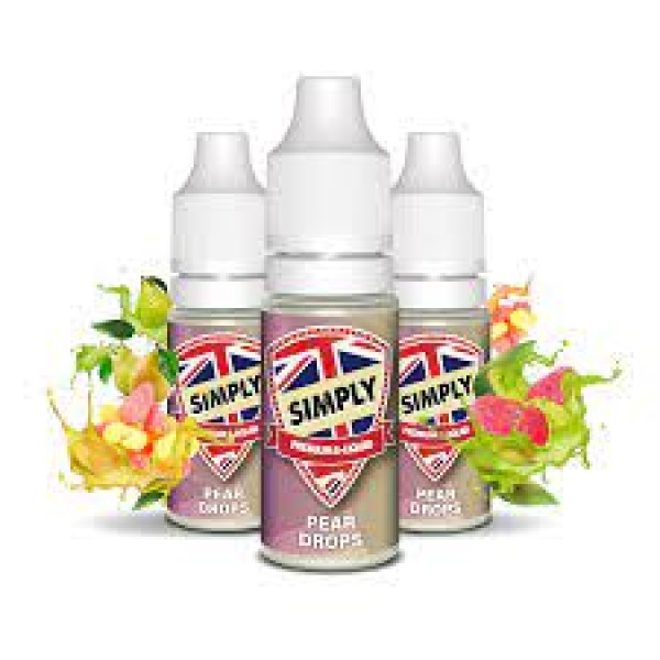 Pear Drops By Vape Simply 10ML E Liquid 50VG/50PG Vape Juice | All Strengths Available