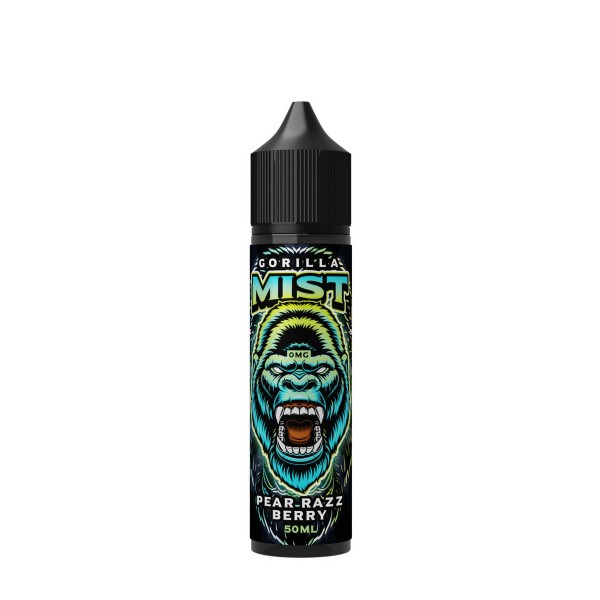 Pear Razz Berry By Gorilla Mist 50ML E Liquid 50VG Vape 0MG Juice Short Fill