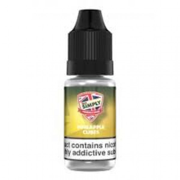 Pineapple Cubes By Vape Simply 10ML E Liquid 50VG/50PG Vape Juice | All Strengths Available