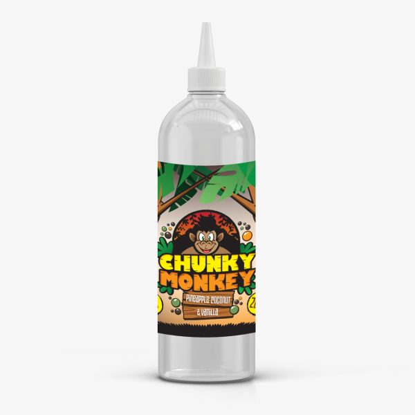 Pineapple Coconut & Vanilla By Chunky Monkey (Kingston) 200ML E Liquid 60VG Vape 0MG Juice Short Fill