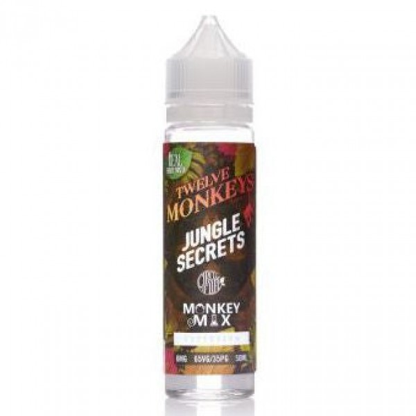 JUNGLE SECRETS E-LIQUID BY TWELVE 12 MONKEYS SHORTFILL 65VG 50ML 0MG