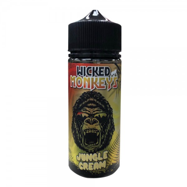 Jungle Cream By Wicked Monkeys 100ML E Liquid 70VG Vape 0MG Juice