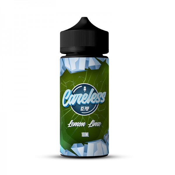 Ice Pop - Lemon Lime By Careless | 100ML E Liquid | 70VG Vape | 0MG Juice | Short Fill