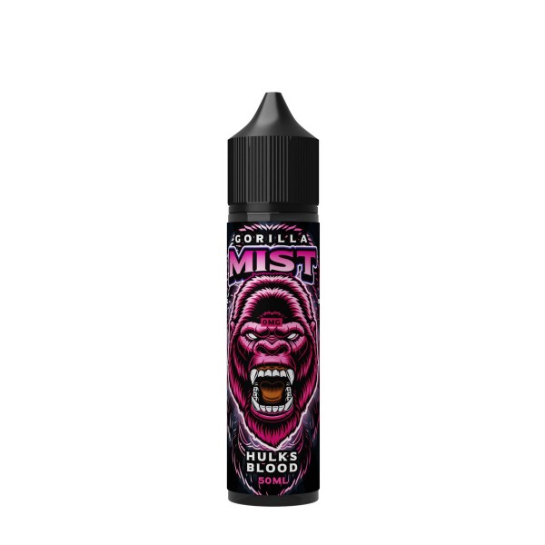 Hulks Blood By Gorilla Mist 50ML E Liquid 50VG Vape 0MG Juice Short Fill