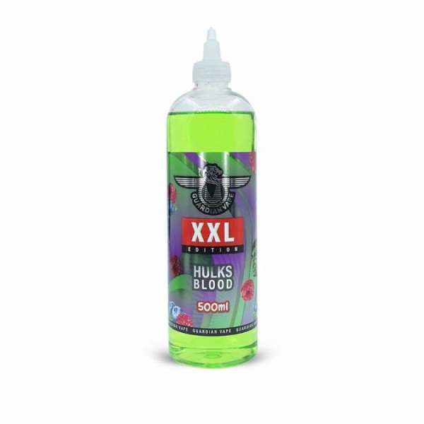 Hulks Blood By Guardian Vape XXL Edition 500ML E Liquid 70VG Vape 0MG Juice