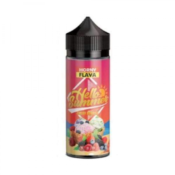 Hello Summer Smuff Berries by Horny Flava. 100ML E-liquid, 0MG Vape, 70VG Juice
