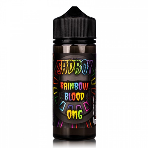 RAINBOW BLOOD BY SADBOY E-LIQUID 100ML SHORTFILL 75VG VAPE 0MG JUICE