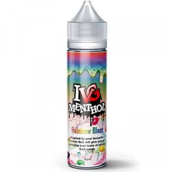 RAINBOW BLAST ELIQUID BY I LOVE VG IVG MENTHOL 50ML SHORTFILL E LIQUID 70VG VAPE