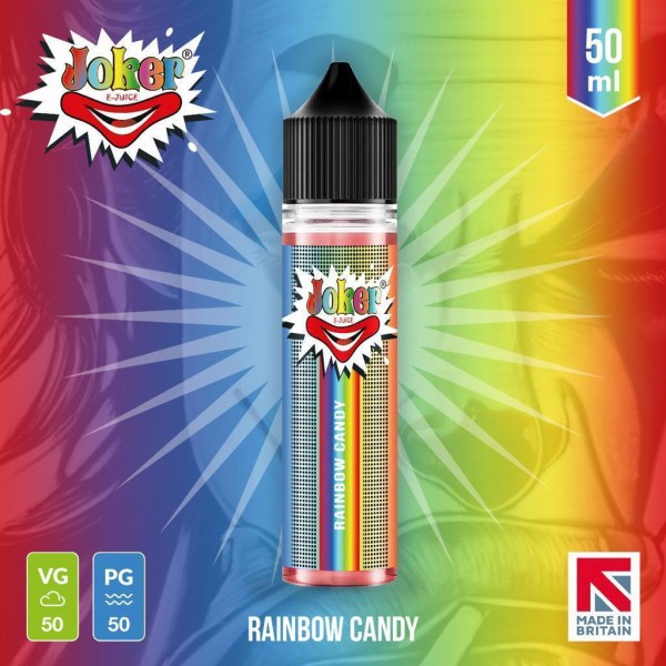 Rainbow Candy By Joker E-Juice 50ML E Liquid 50VG Vape 0MG Juice