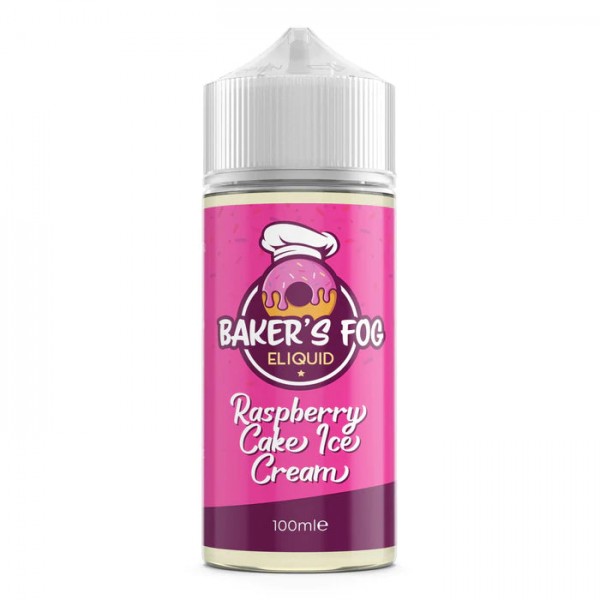 Raspberry Cake Ice Cream By Baker's Fog 100ML E Liquid 70VG Vape 0MG Juice