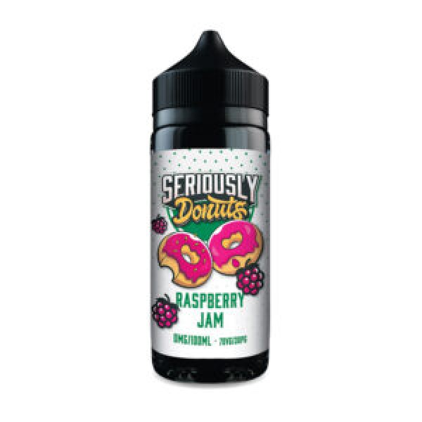 Raspberry Jam By Doozy Seriously Donuts 100ML E Liquid 70VG Vape 0MG Juice