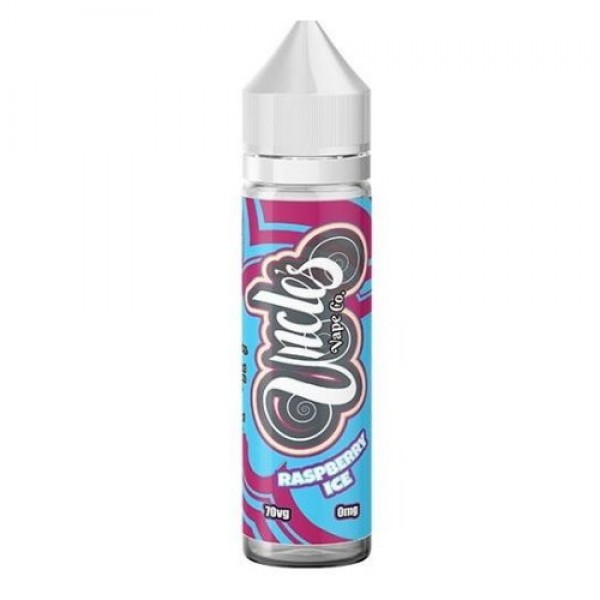 RASPBERRY SLUSH E LIQUID BY UNCLES VAPE CO 50ML SHORTFILL 70VG VAPE