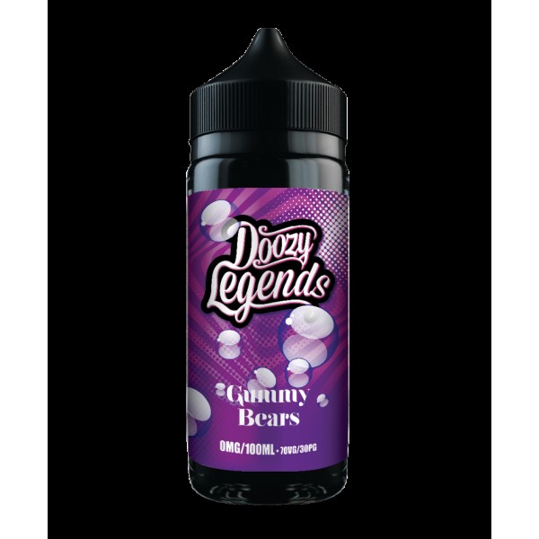 Gummy Bears - Doozy Legends By Doozy Vape Co 100ML E Liquid 70VG Vape 0MG Juice