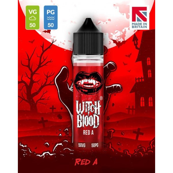 Red A By Witch Blood 50ML E Liquid 50VG Vape 0MG Juice