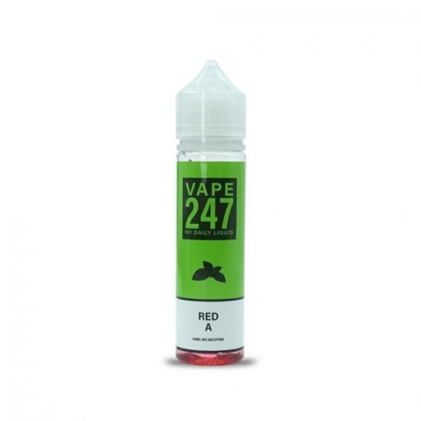 Red A By Vape 247, 50ML E Liquid 70VG Vape 0MG Juice