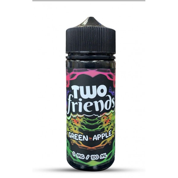 Green Apple By Two Friends 100ML E Liquid 70VG Vape 0MG Juice
