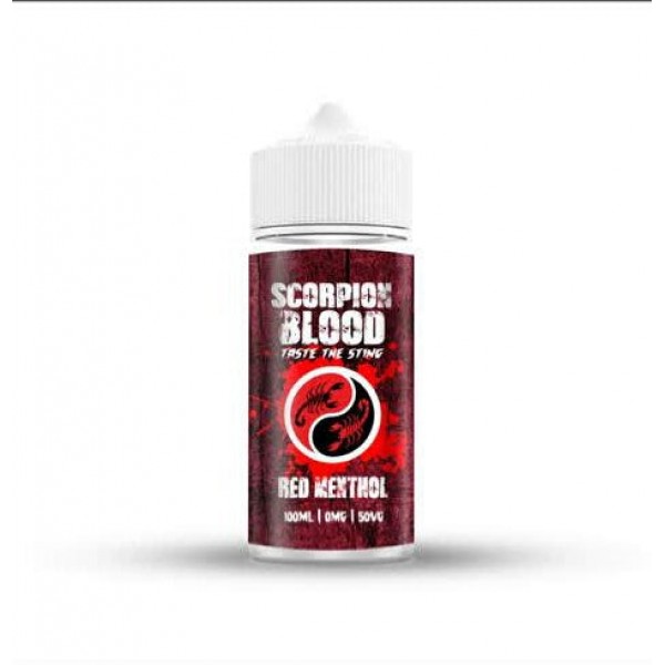 Red Menthol By Scorpion Blood 100ML E Liquid 50VG/50PG Vape 0MG Juice