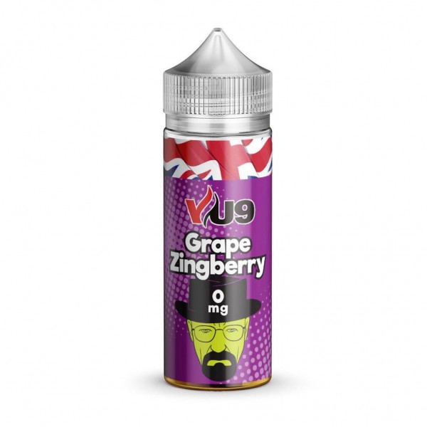 Grape Zingberry By VU9 100ML E Liquid 70VG Vape 0MG Juice