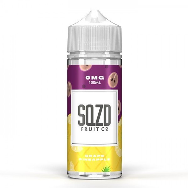 Grape Pineapple by SQZD Fruit Co. 100ML E-Liquid, 0MG Vape 70VG/30PG Juice