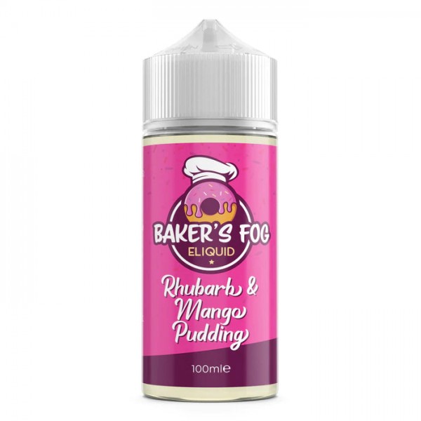 Rhubarb & Mango Pudding By Baker's Fog 100ML E Liquid 70VG Vape 0MG Juice